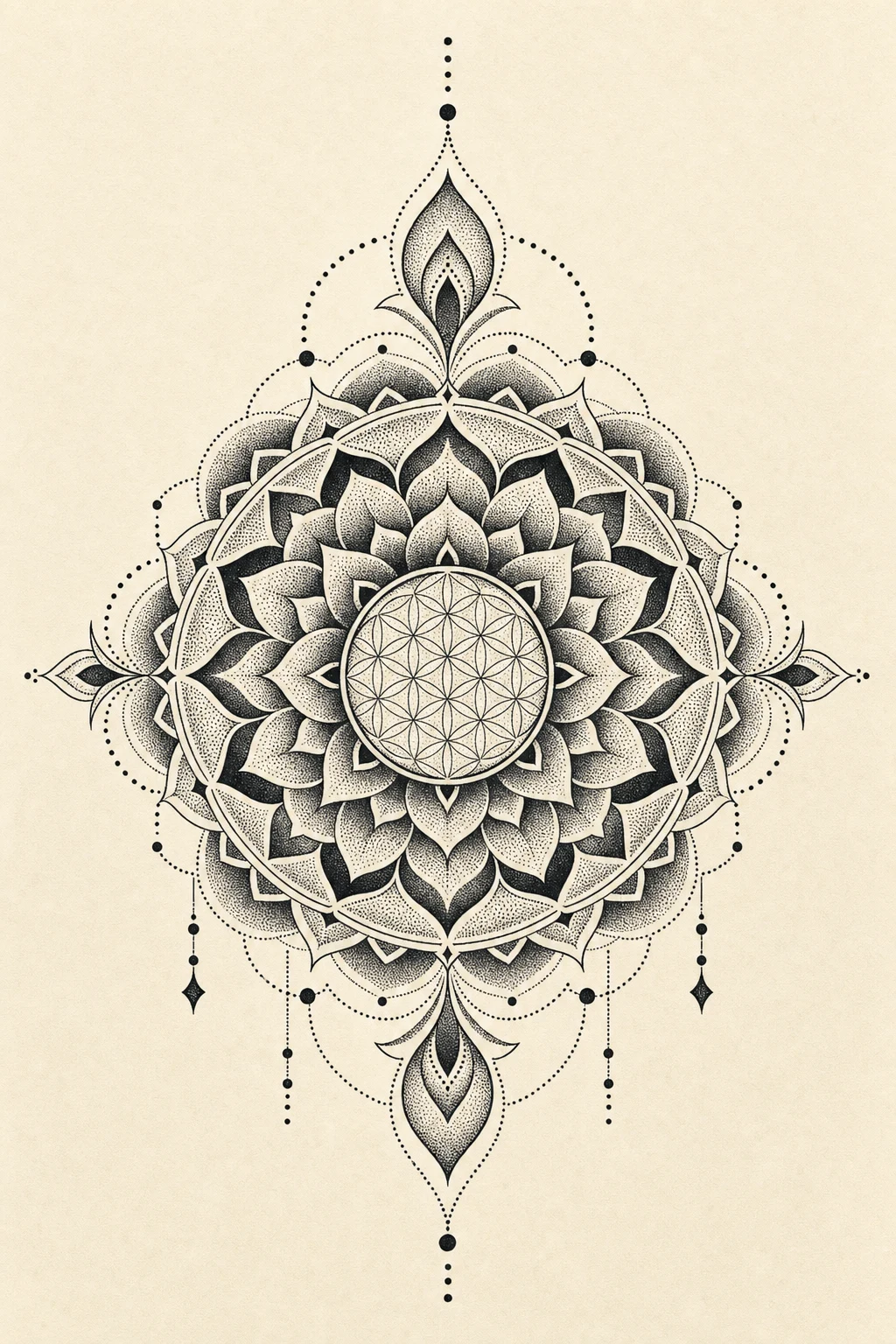 点刺纹身（Dotwork）指南：点描、密度，和点为什么比线更耐看 — 纹身艺术, Style Guide