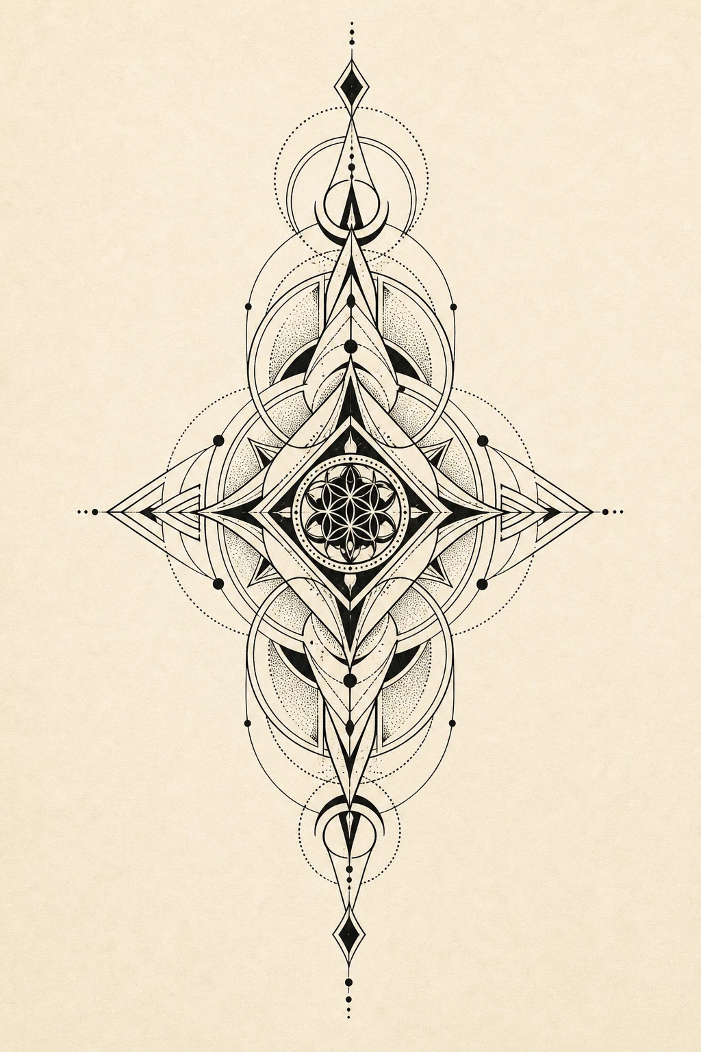 Simetría ornamental Geométrico